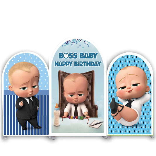Boss Baby Theme Birthday Party Arch Backdrop