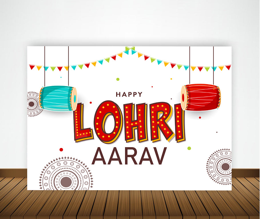 Lohri Party Backdrop For Kids
