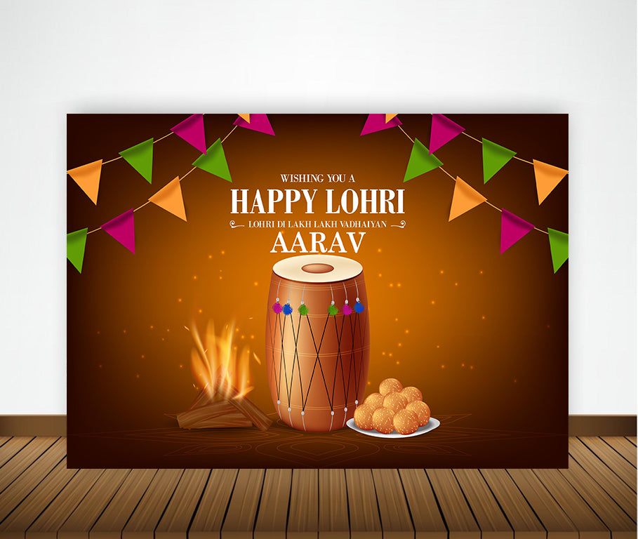 Lohri Party Backdrop For Kids