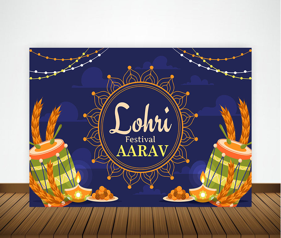 Lohri Party Backdrop For Kids