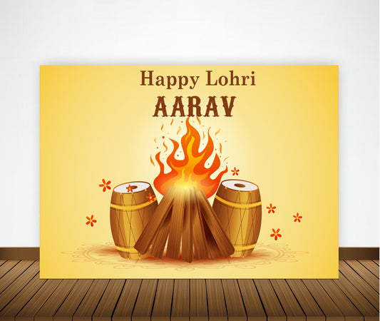Lohri Party Backdrop For Kids
