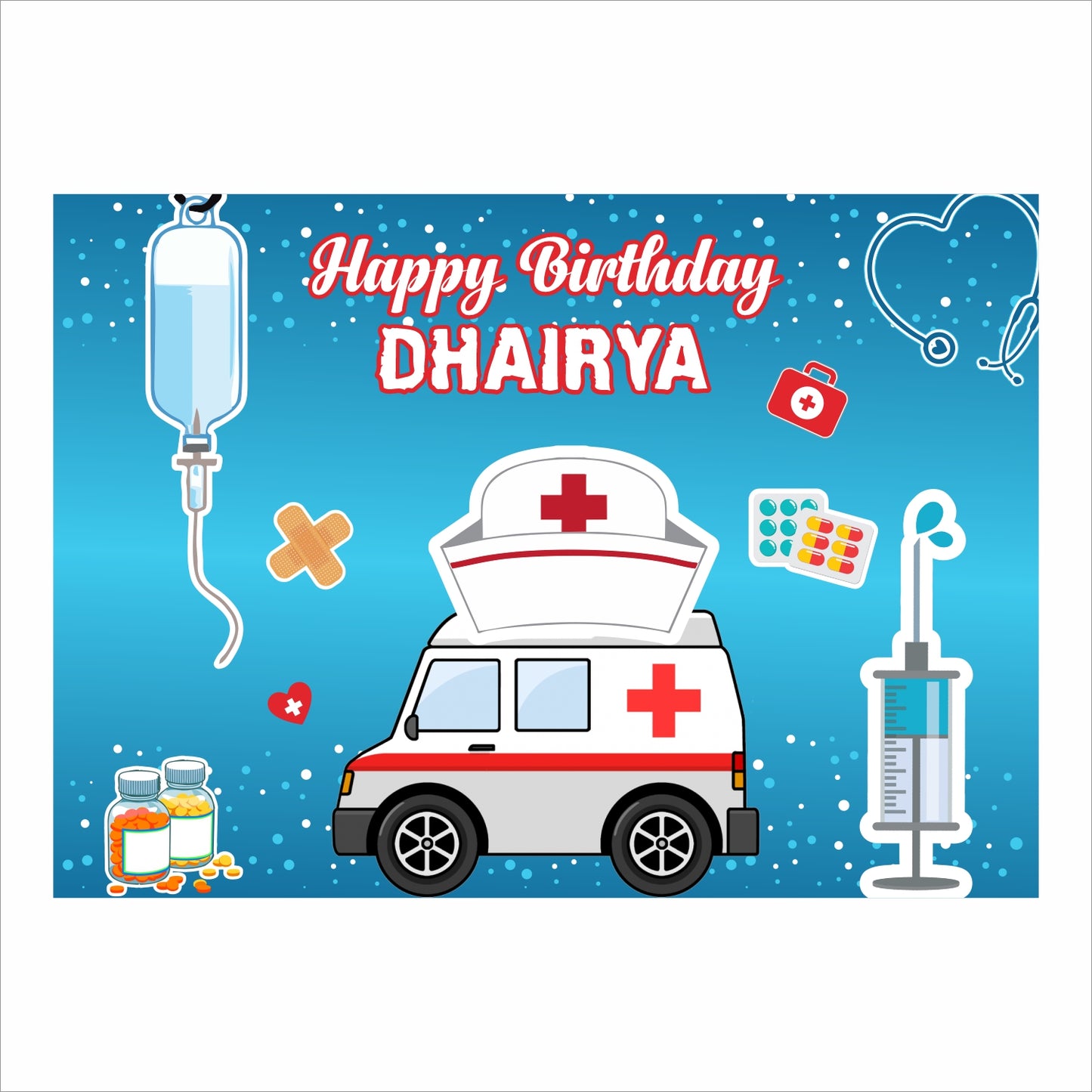 Doctor Theme Birthday Party Backdrop