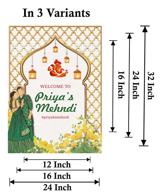 Wedding Ceremony Theme Party Welcome Board