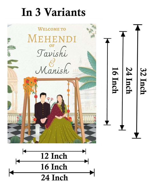 Wedding Ceremony Theme Party Welcome Board