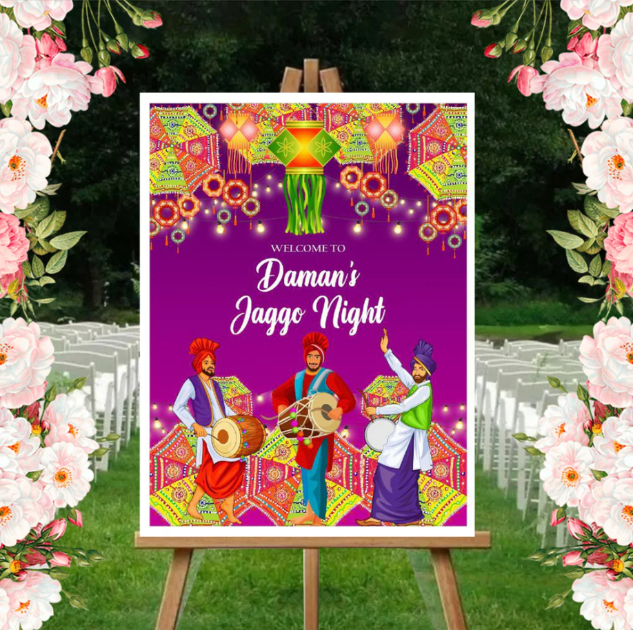 Wedding Ceremony Theme Party Welcome Board