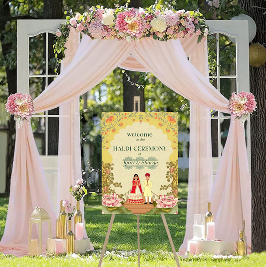 Wedding Ceremony Theme Party Welcome Board