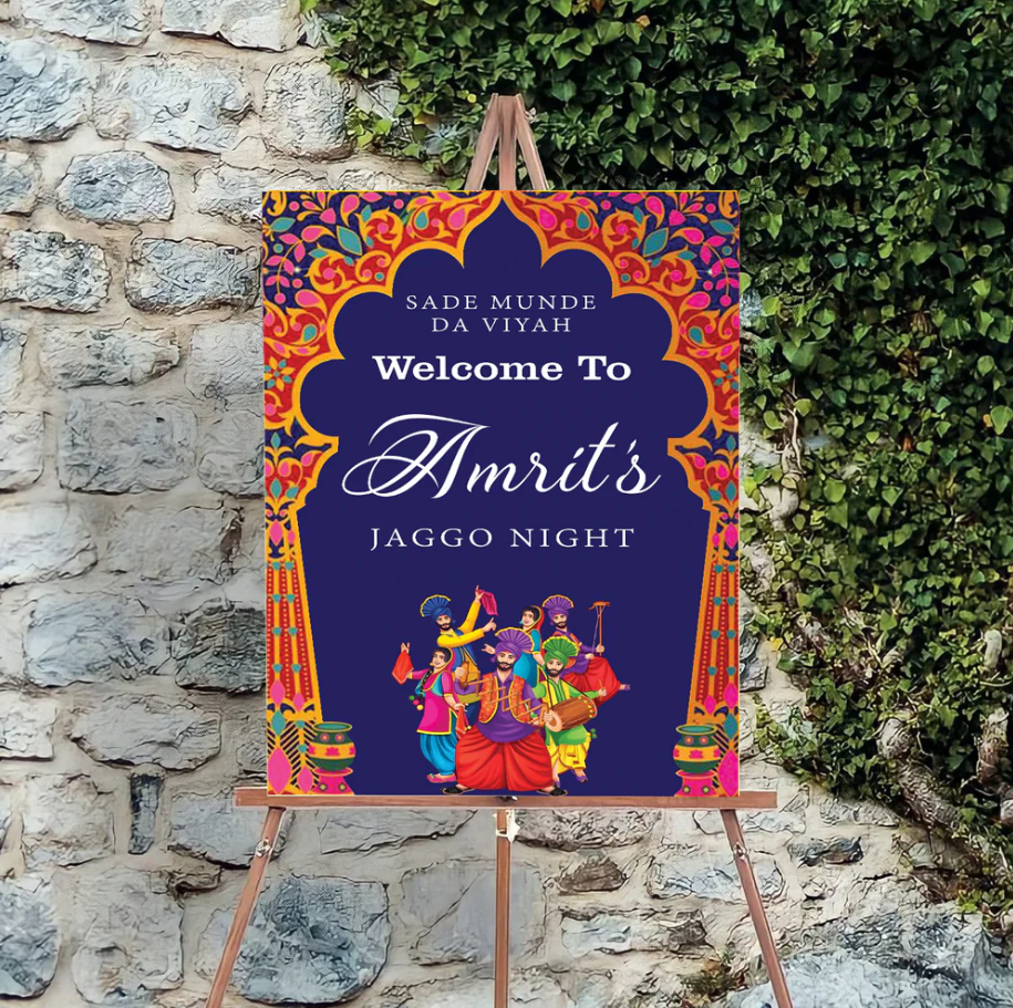 Wedding Ceremony Theme Party Welcome Board