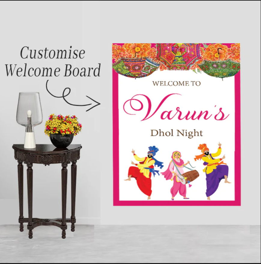 Wedding Ceremony Theme Party Welcome Board