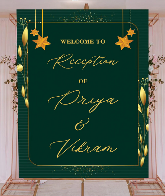 Wedding Ceremony Theme Party Welcome Board
