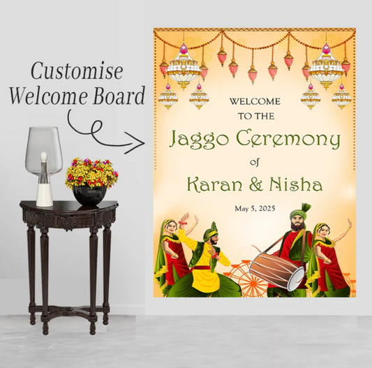 Wedding Ceremony Theme Party Welcome Board