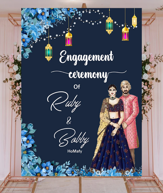 Wedding Ceremony Theme Party Welcome Board