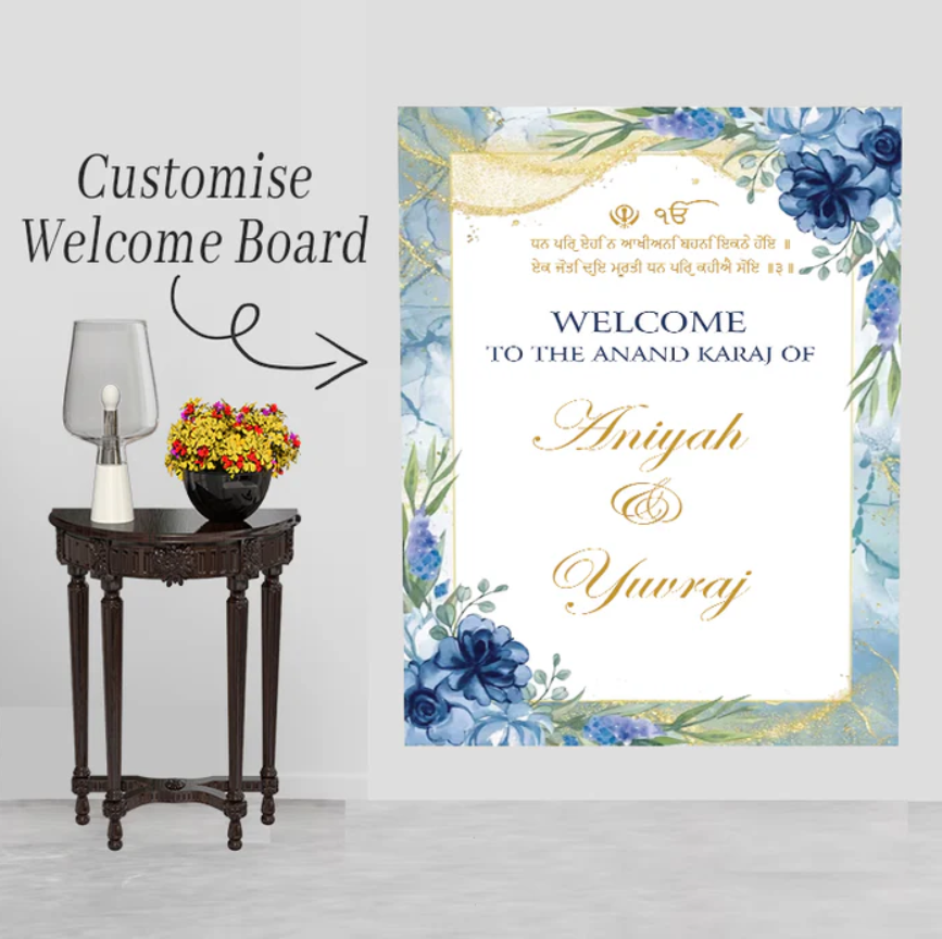 Wedding Ceremony Theme Party Welcome Board