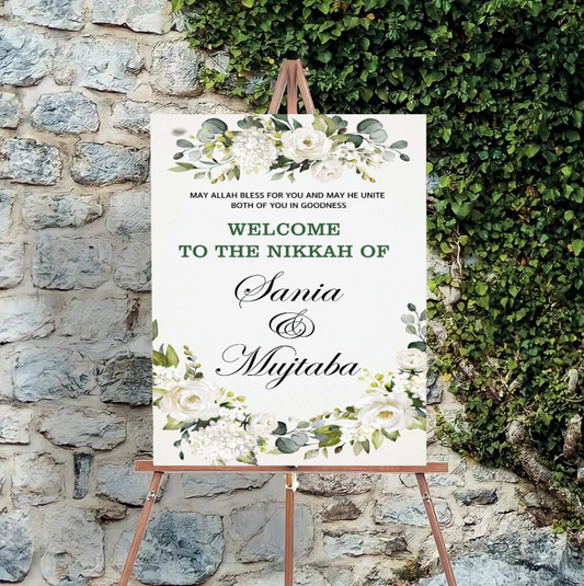 Wedding Ceremony Theme Party Welcome Board