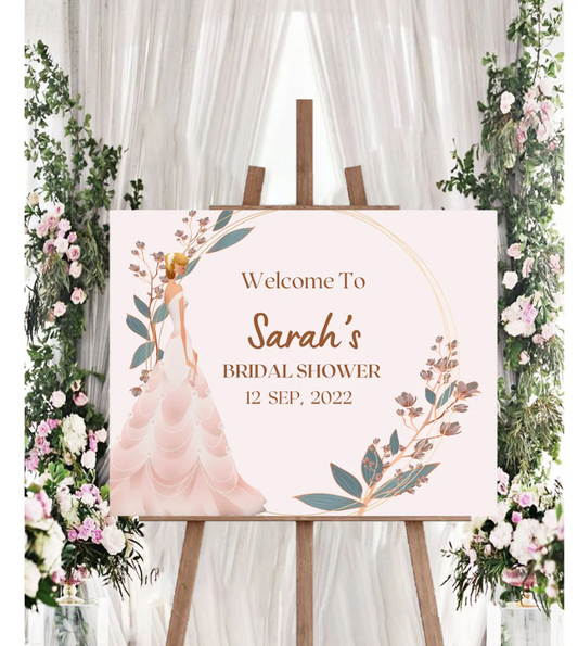 Wedding Ceremony Theme Party Welcome Board