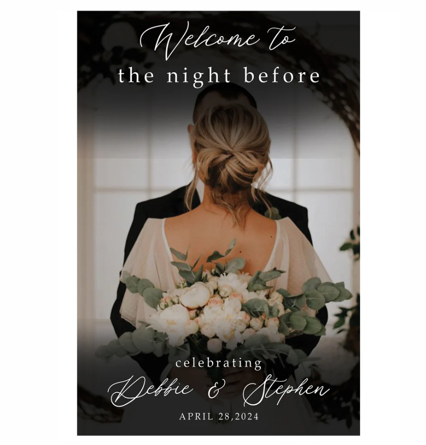 Wedding Ceremony Theme Party Welcome Board