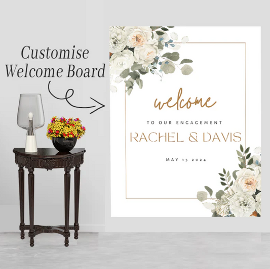 Wedding Ceremony Theme Party Welcome Board