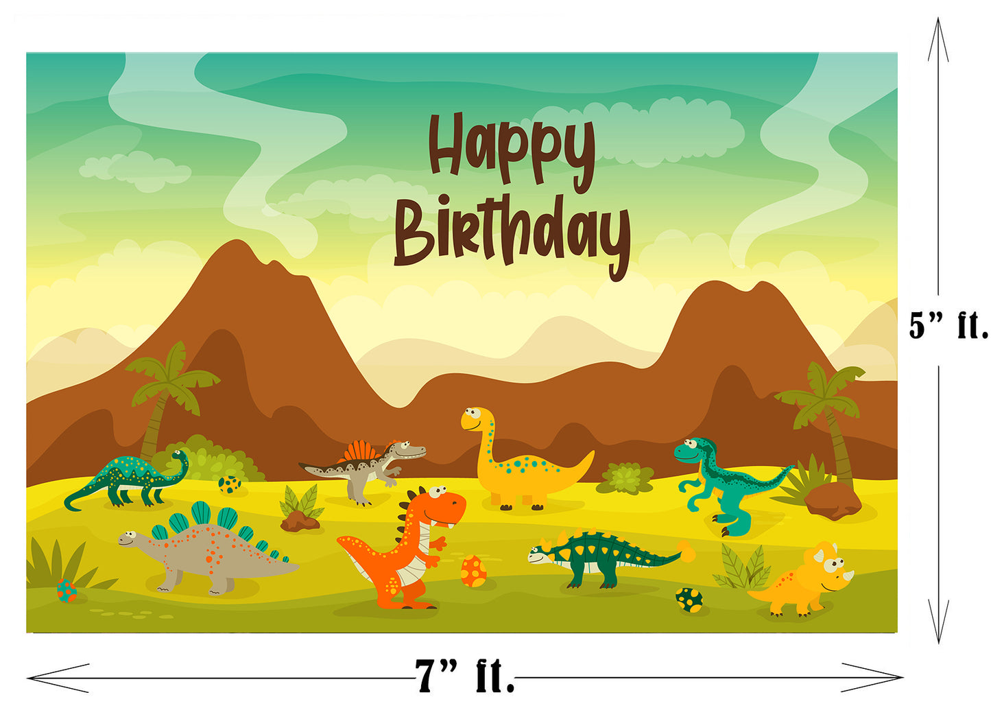 Dinosaur Theme Party Backdrop
