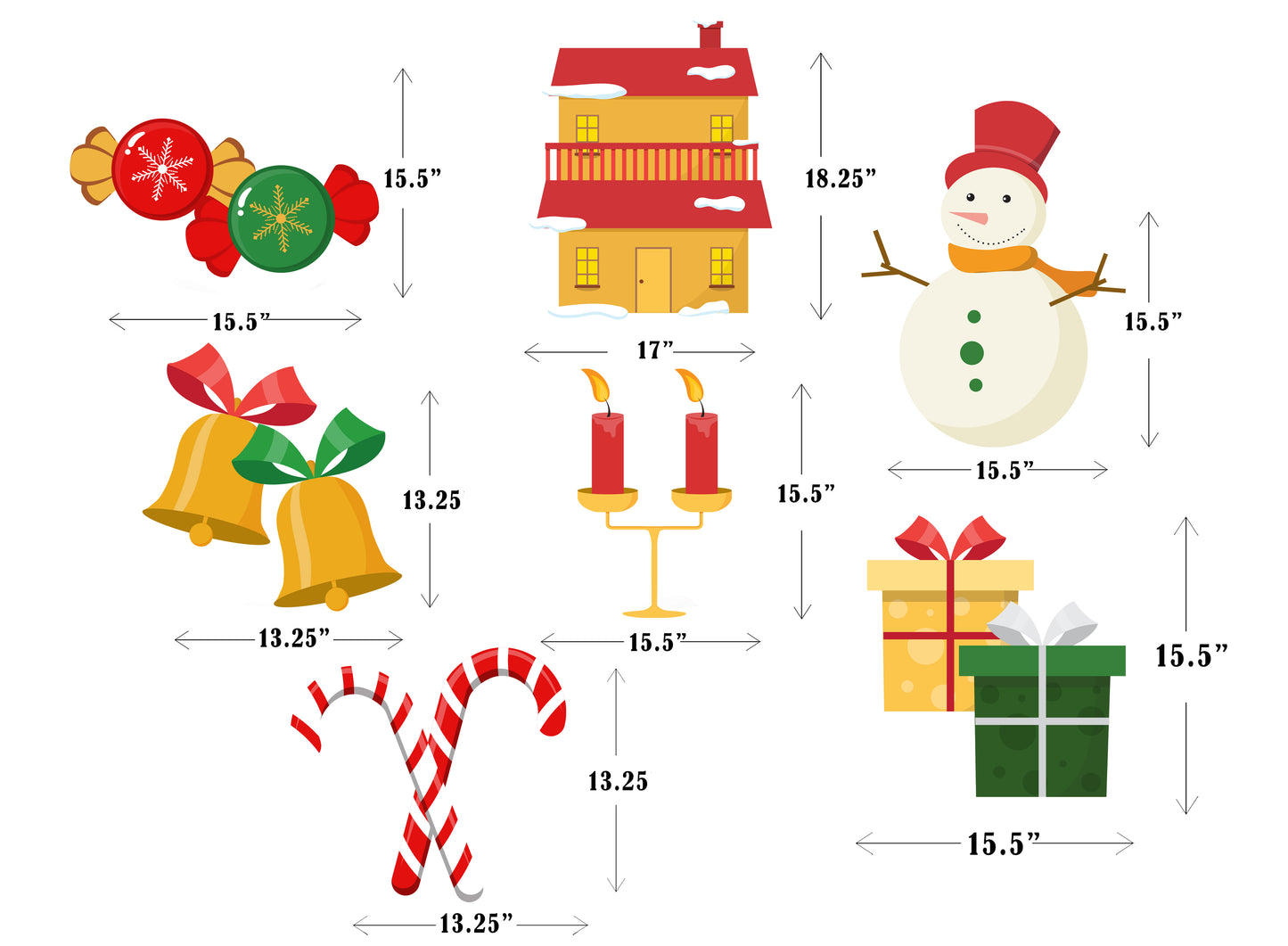 Christmas Outdoor/Indoor Cutout Decorations