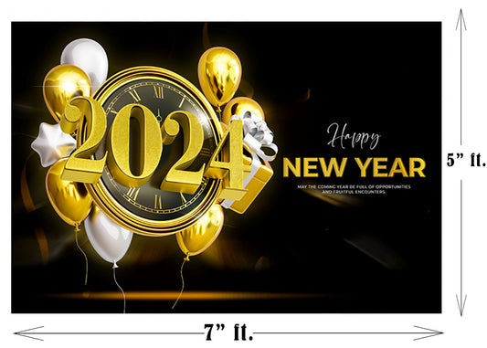 New Year Party Backdrop for Decoration