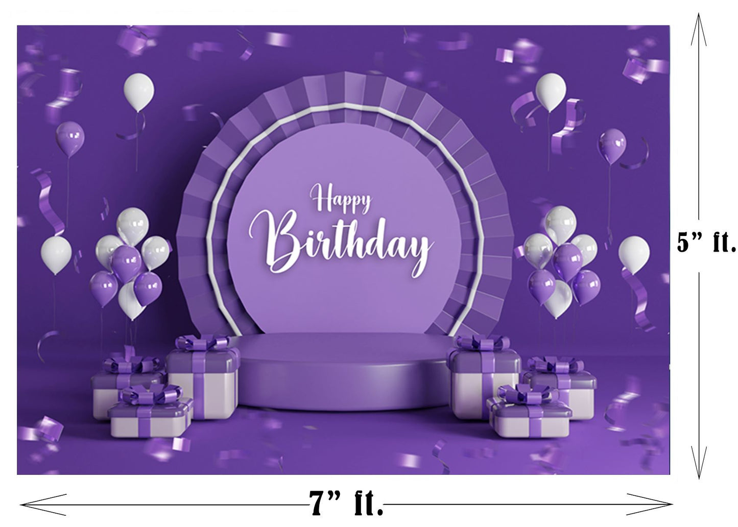 Joyful Birthday Party Backdrop