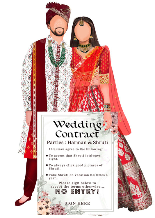 Wedding Contract For Wedding Entry - Wedding Function