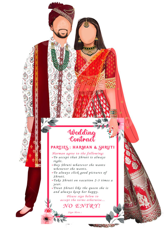 Wedding Contract For Wedding Entry - Wedding Function