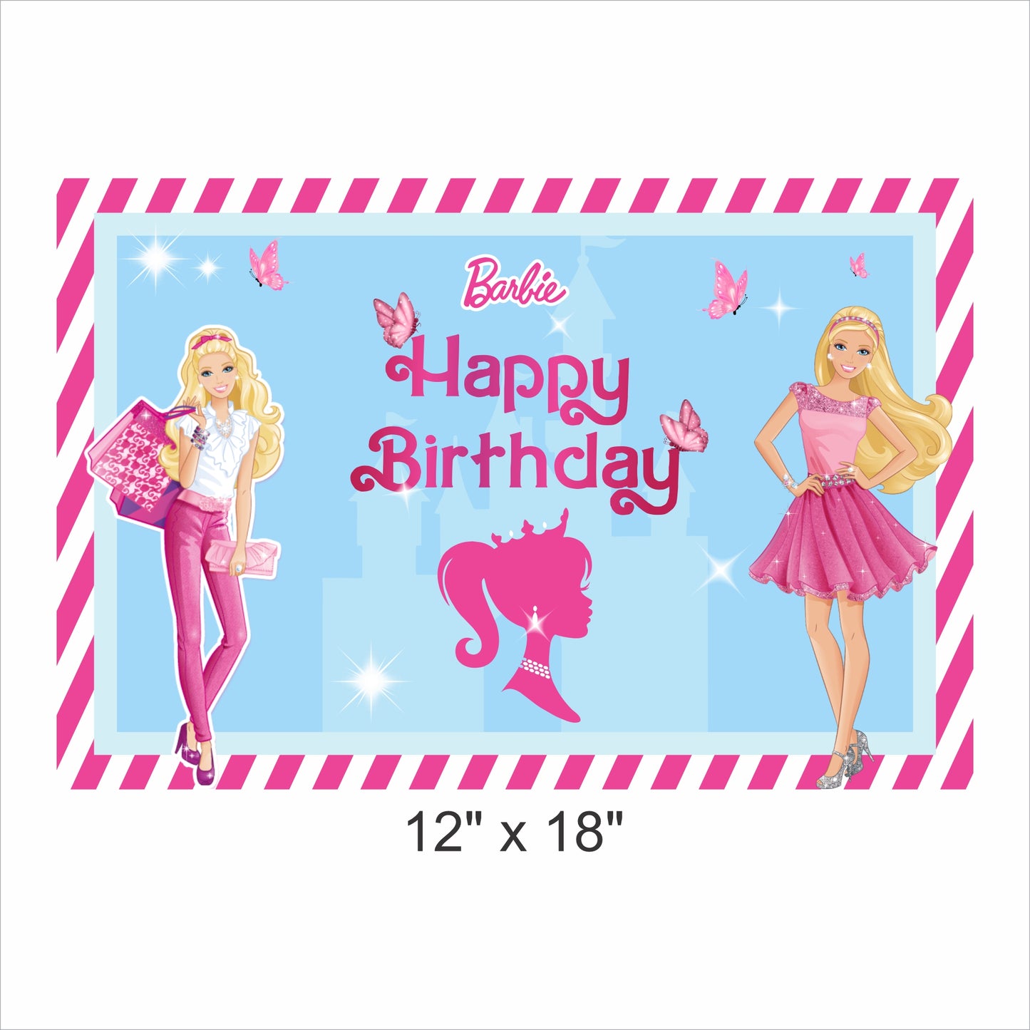 Barbie Birthday Table Mats for Decoration