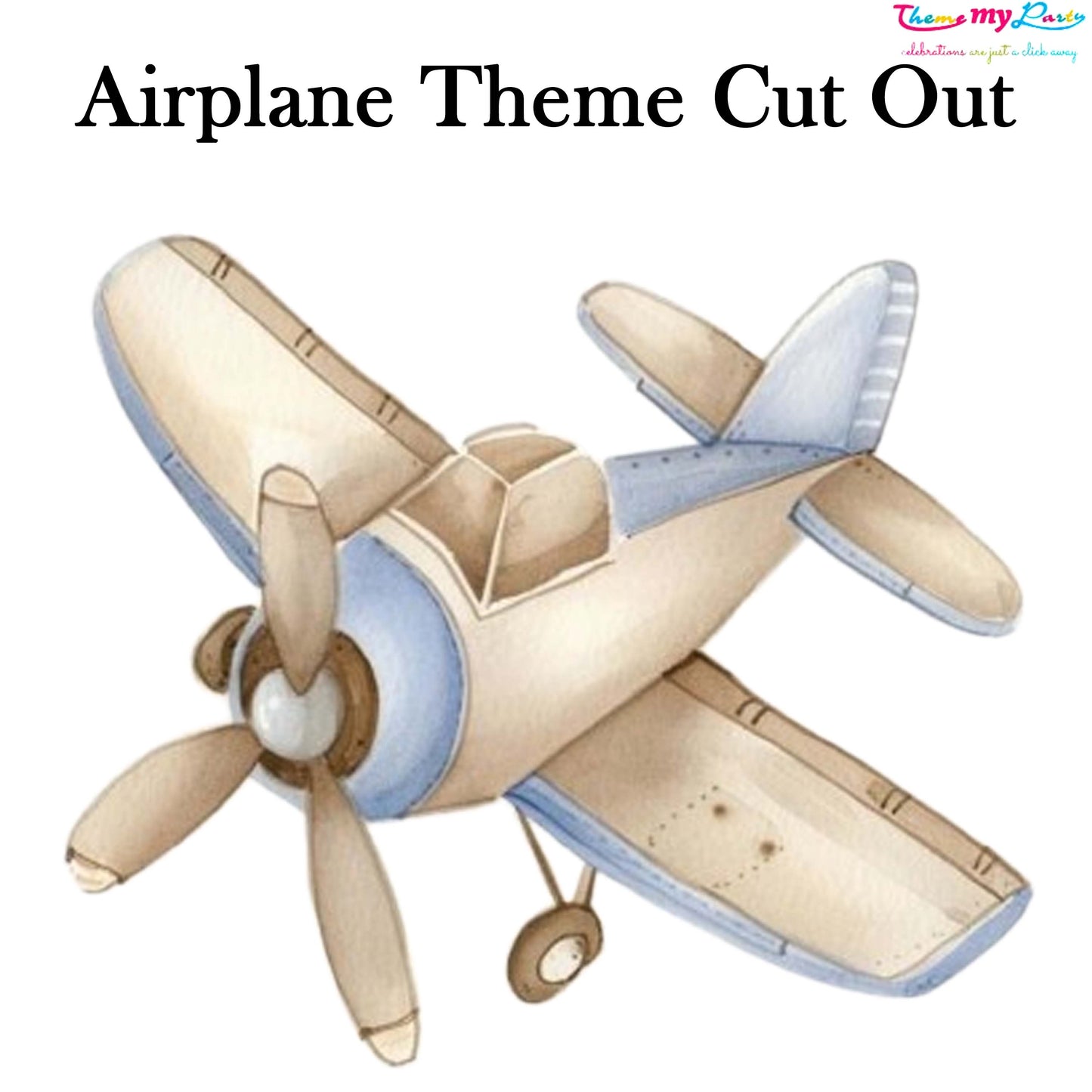 Airplane Theme Birthday Party Cutout