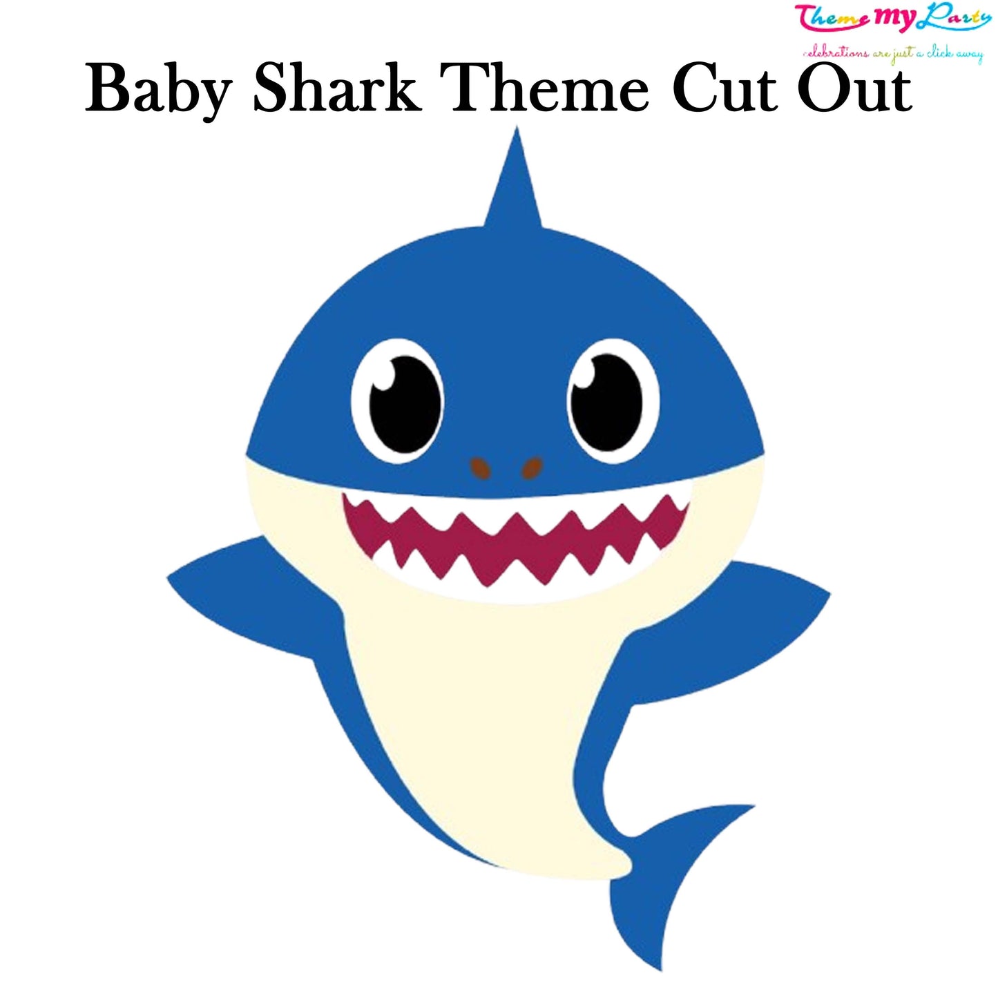 Baby Shark Theme Birthday Party Cutout