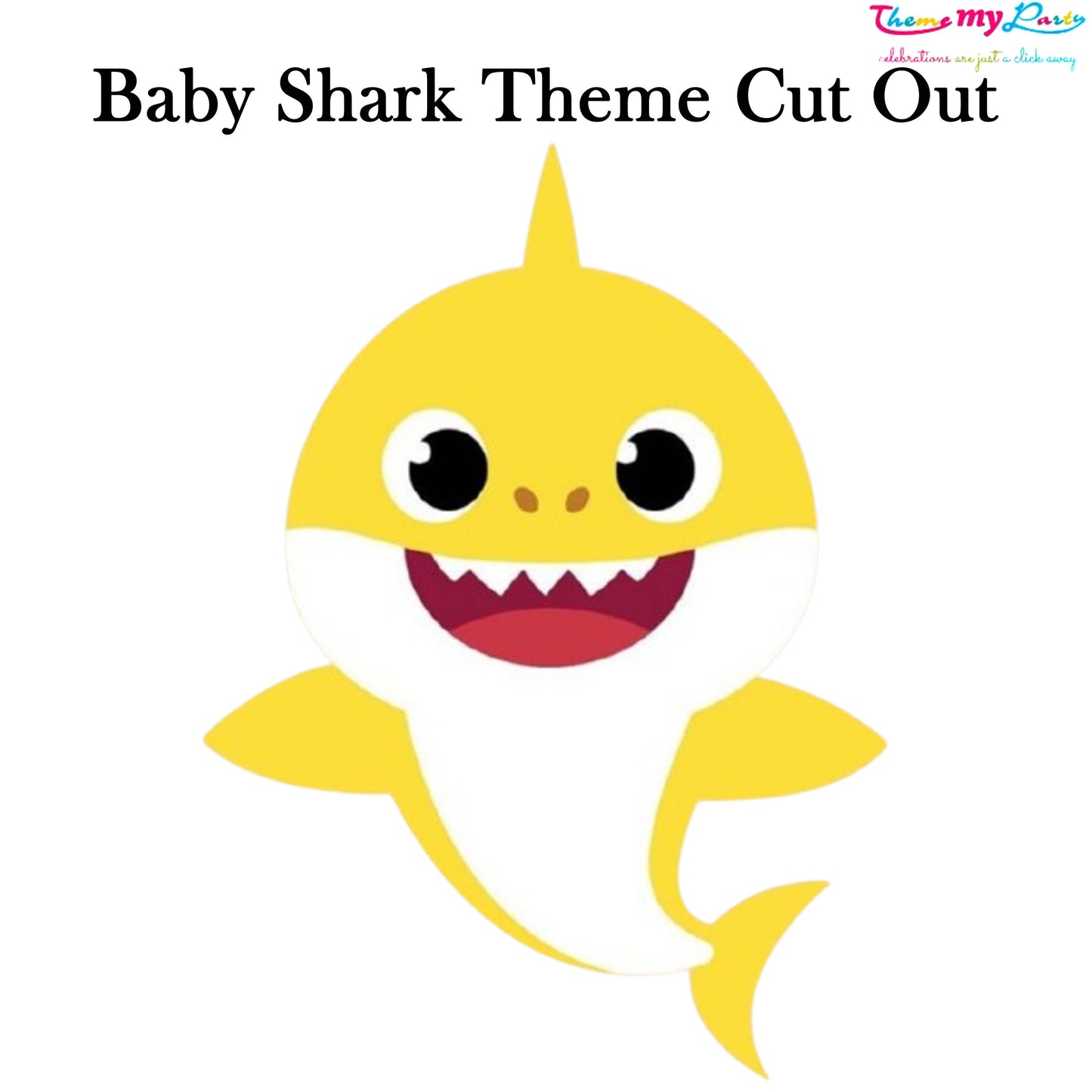 Baby Shark Theme Birthday Party Cutout