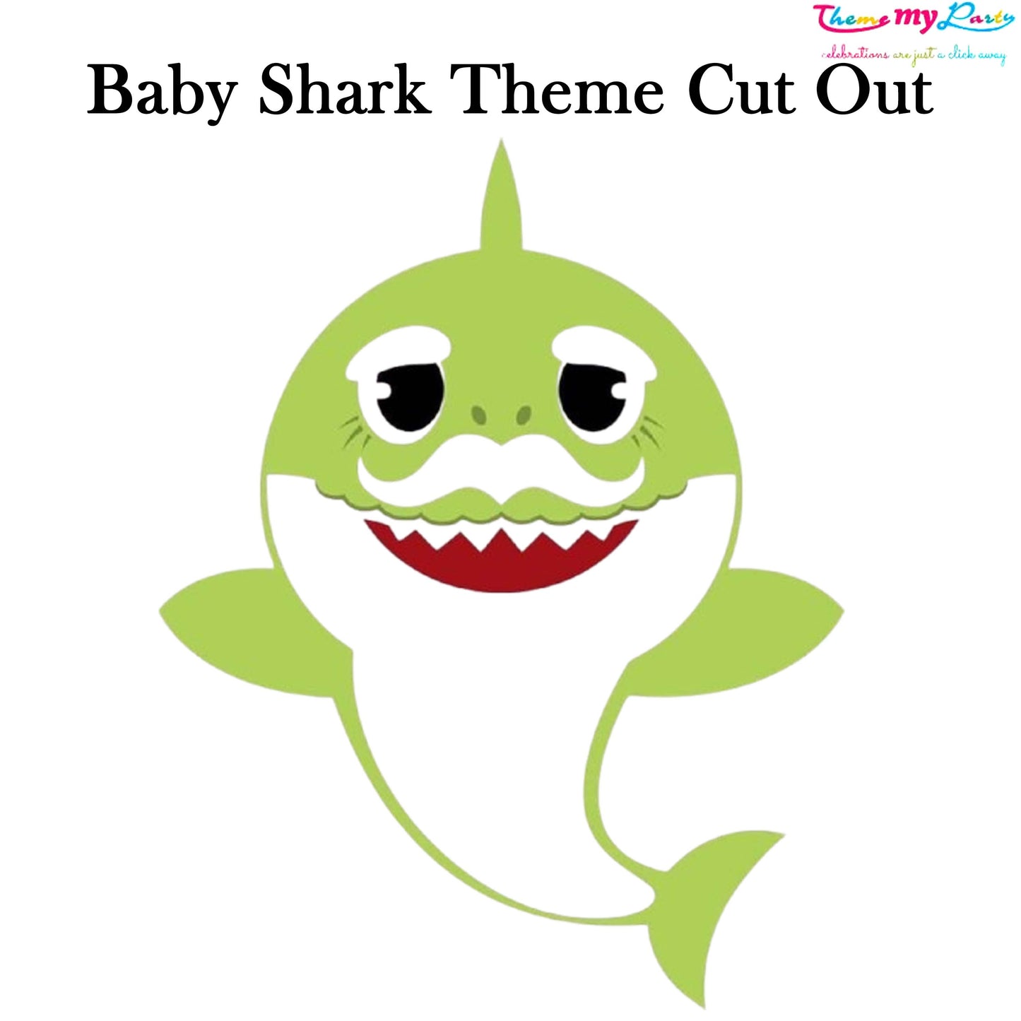 Baby Shark Theme Birthday Party Cutout