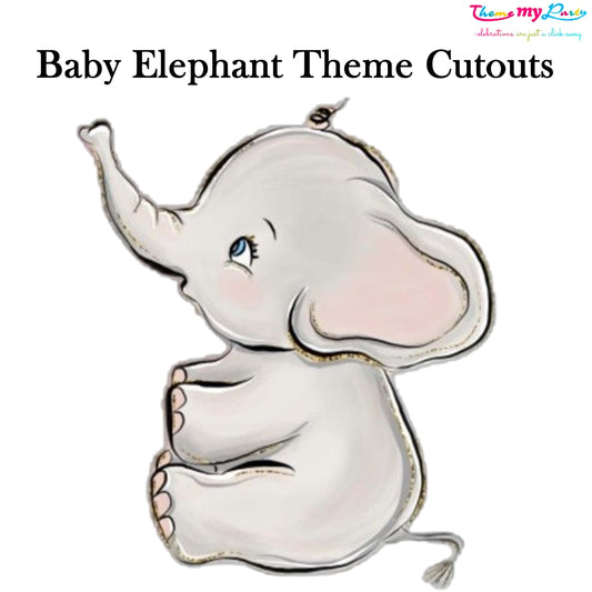 Baby Elephant Theme Birthday Party Cutout