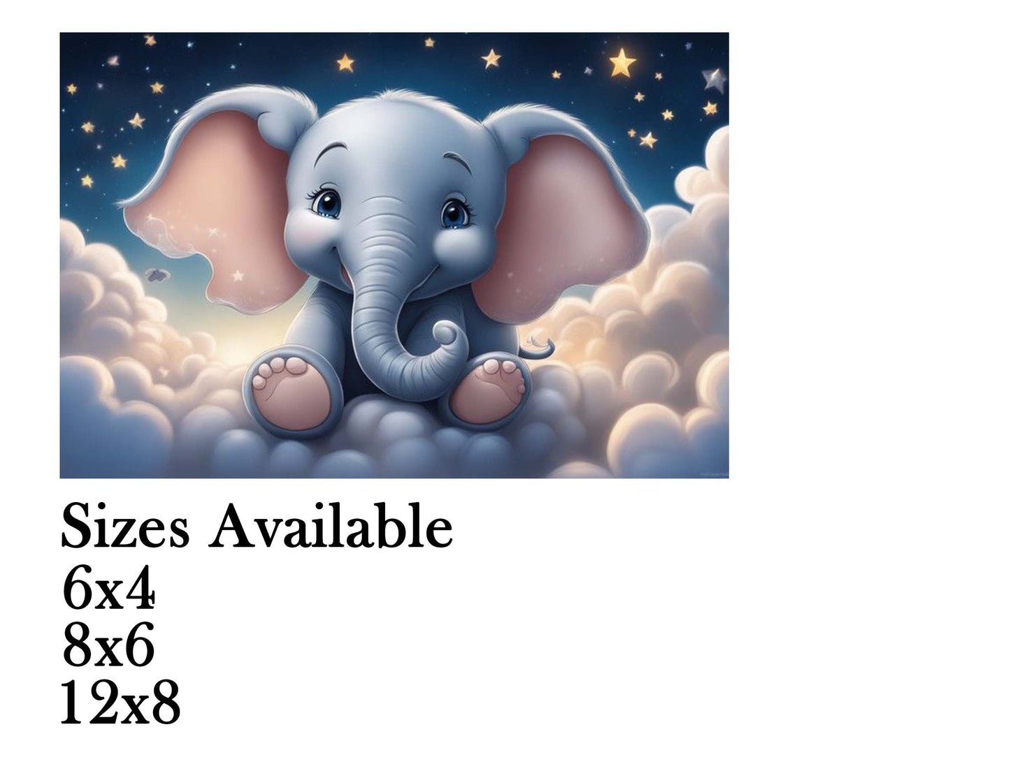 Baby Elephant Theme Birthday Cake Table Cover