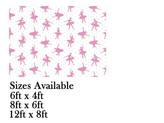 Ballerina Theme Birthday Cake Table Cover