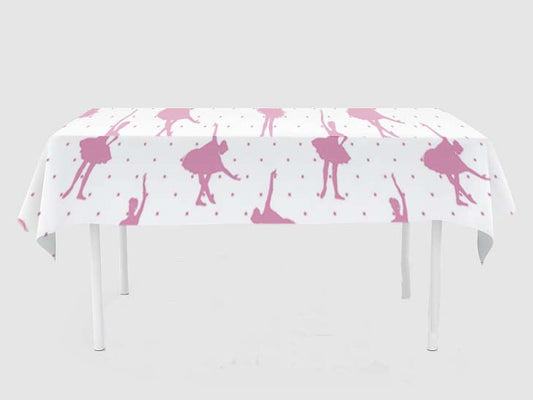 Ballerina Theme Birthday Cake Table Cover