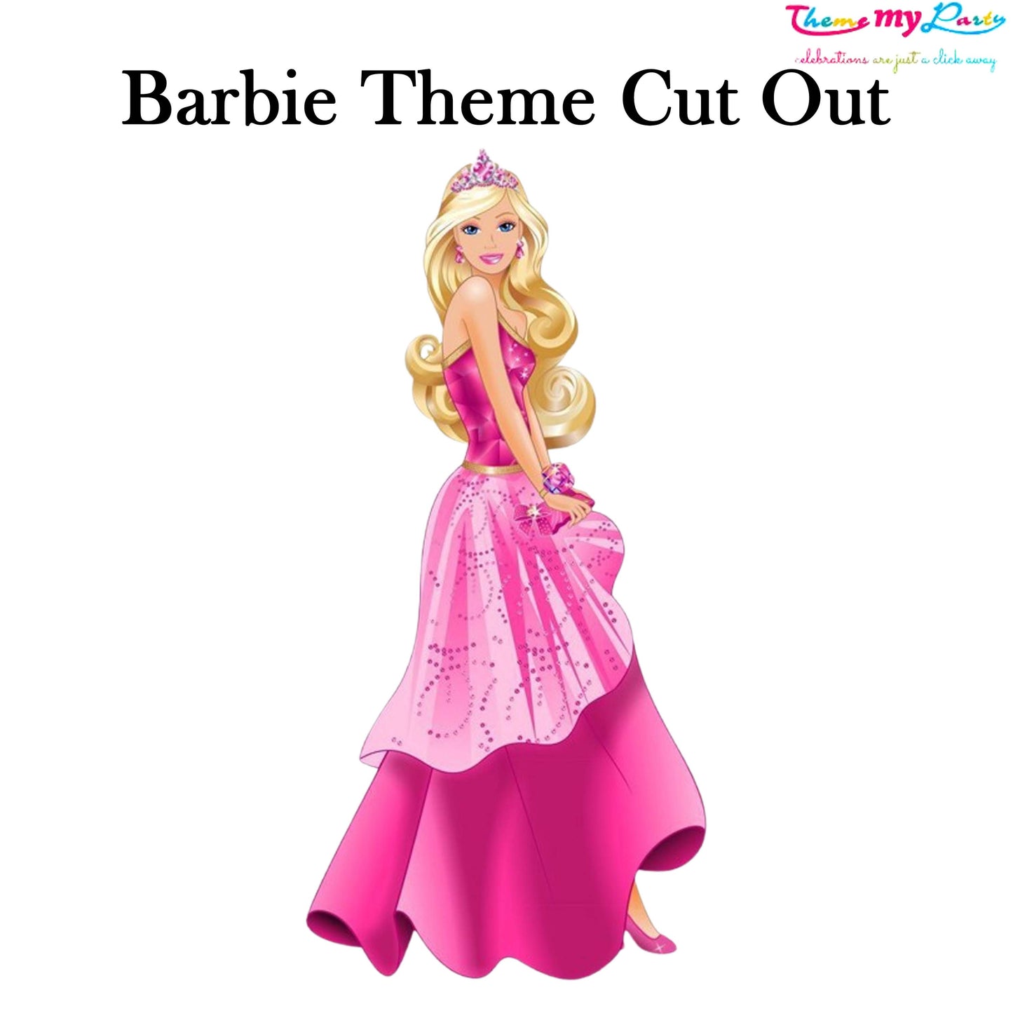 Barbie Theme Birthday Party Cutout