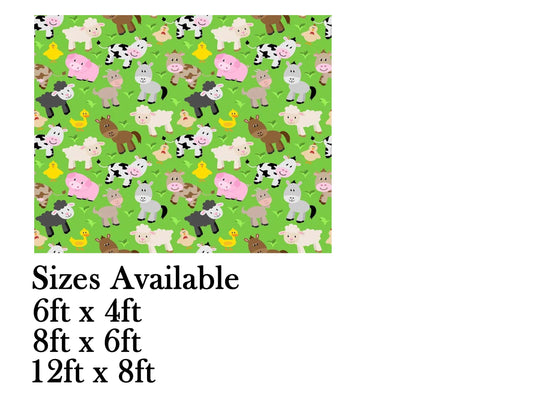 Farm Fresh Theme Birthday Cake Table Cover