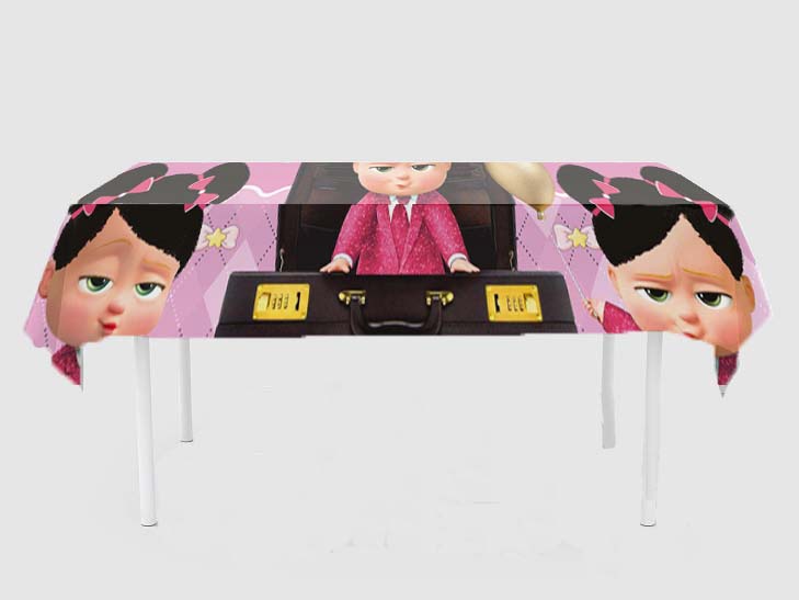 Boss Baby Theme Birthday Cake Table Cover