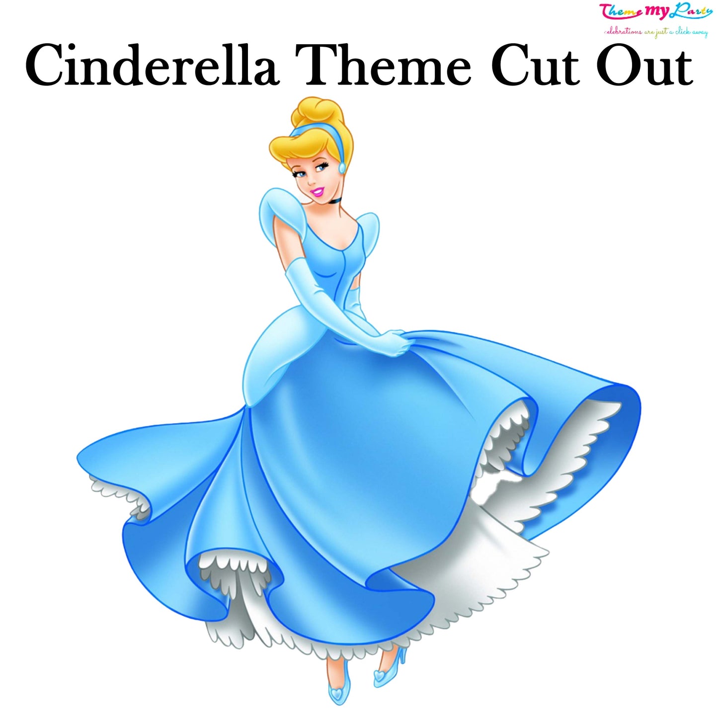 Cinderella Theme Birthday Party Cutout