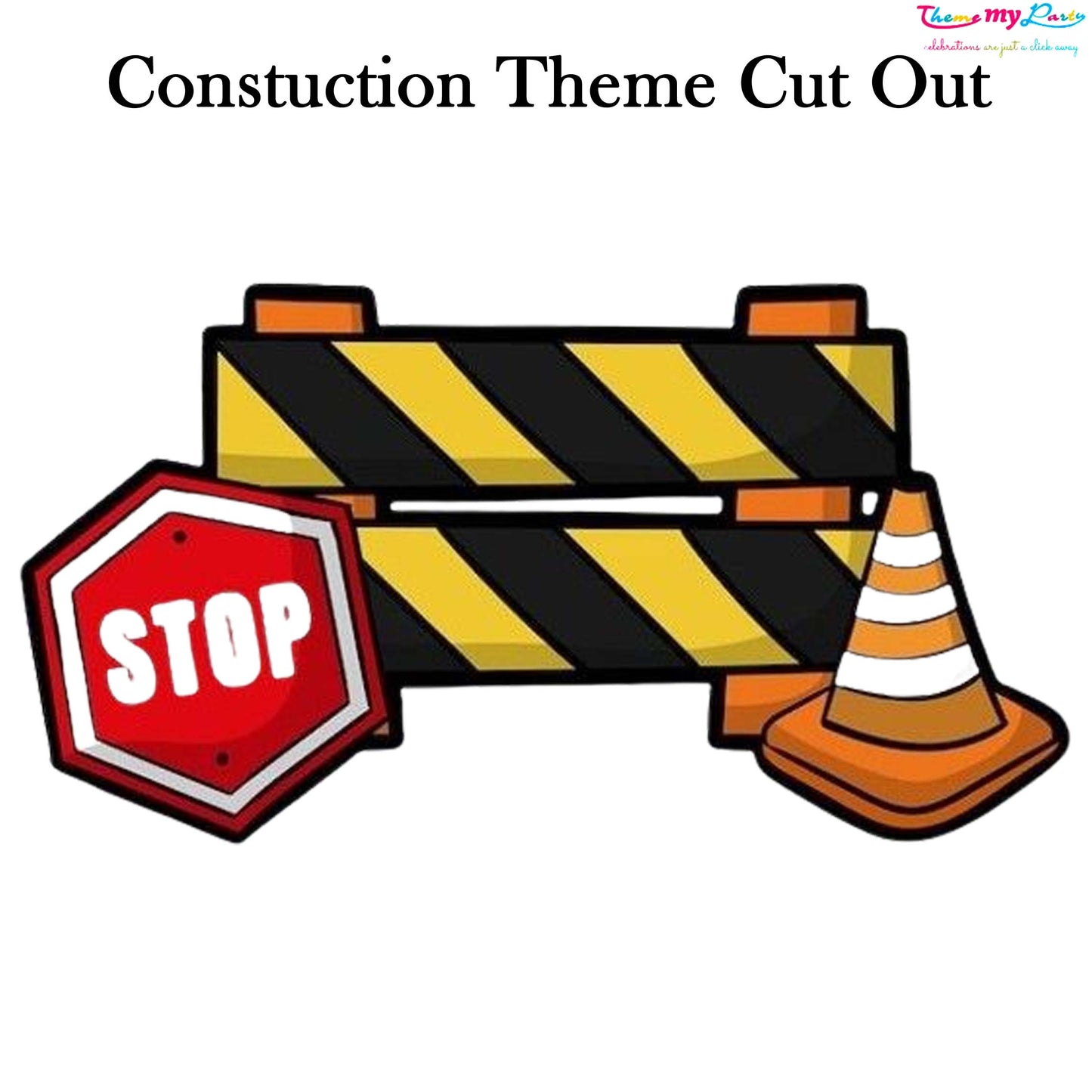 Construction Theme Birthday Party Cutout