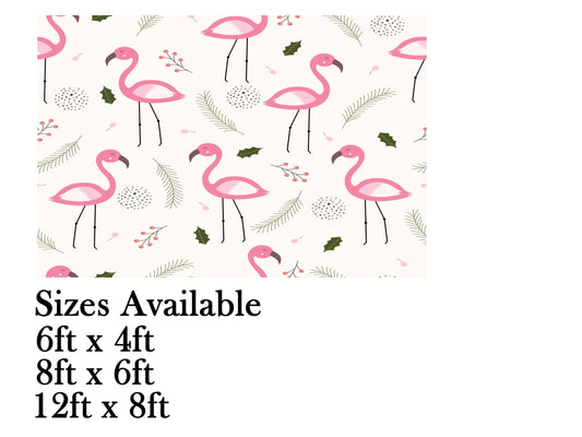 Flamingo Theme Birthday Cake Table Cover