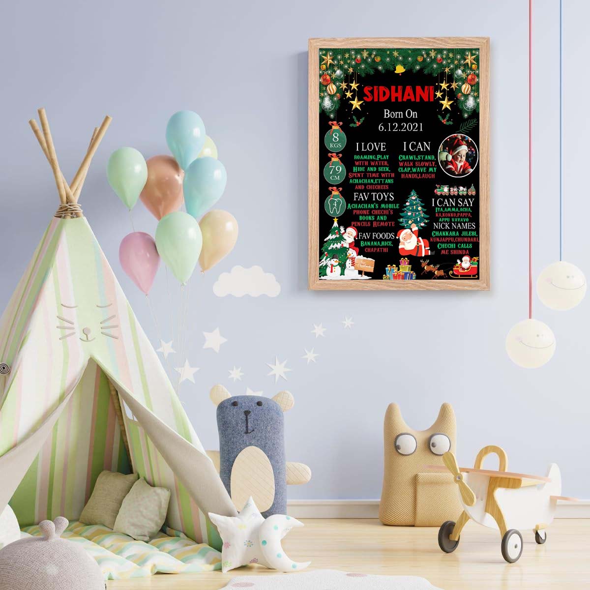 Christmas Customized Chalkboard/Milestone Board for Christmas Party