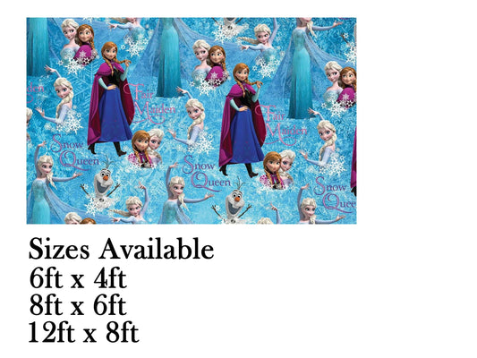 Frozen Theme Birthday Cake Table Cover