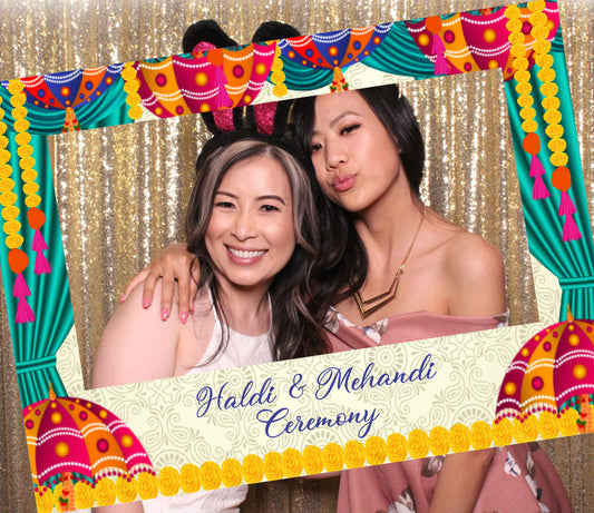 Haldi Theme Party Selfie Photo Booth Frame