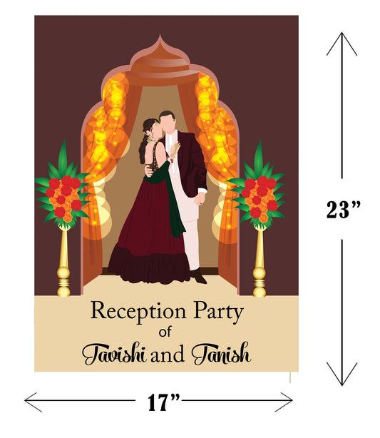 Wedding Ceremony Theme Party Welcome Board