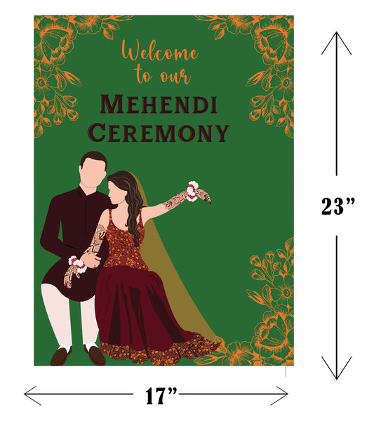 Wedding Ceremony Theme Party Welcome Board