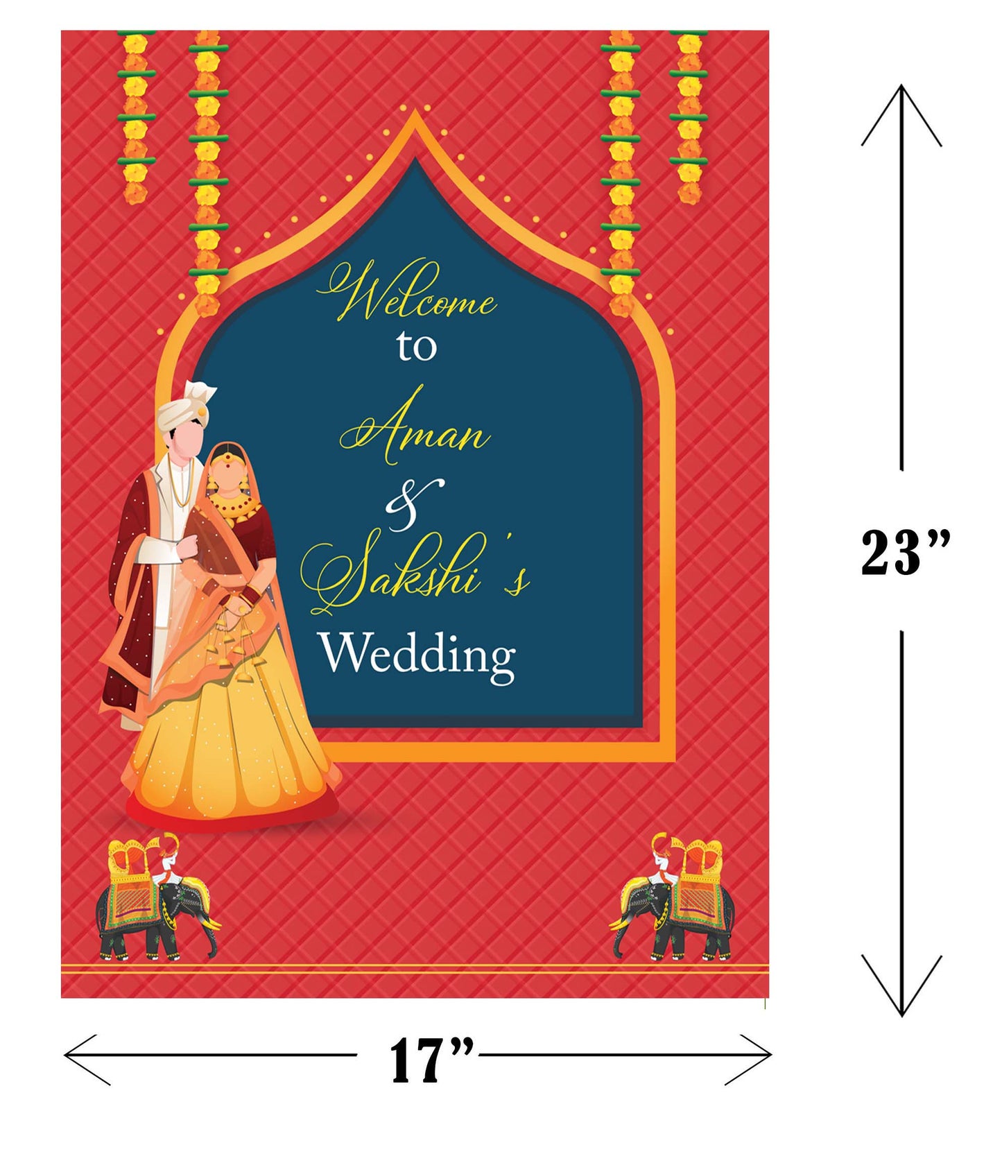Wedding Ceremony Theme Party Welcome Board