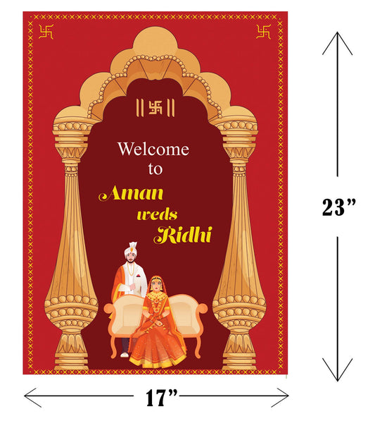 Wedding Ceremony Theme Party Welcome Board