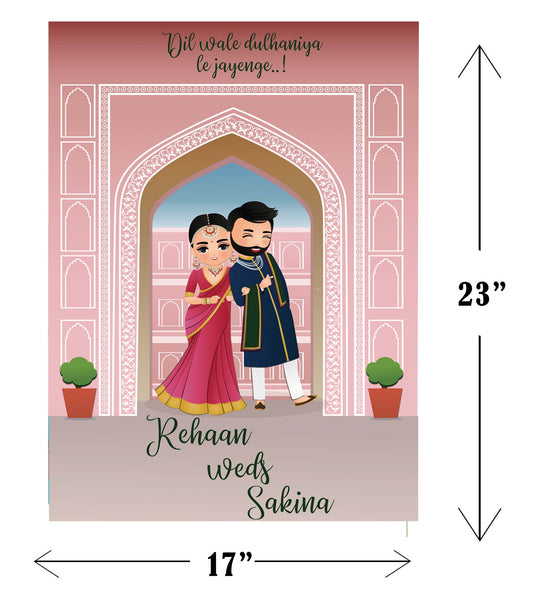 Wedding Ceremony Theme Party Welcome Board