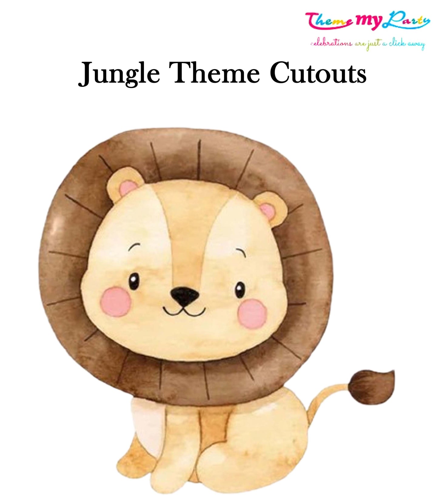 Jungle Theme Birthday Party Cutout
